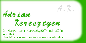 adrian keresztyen business card